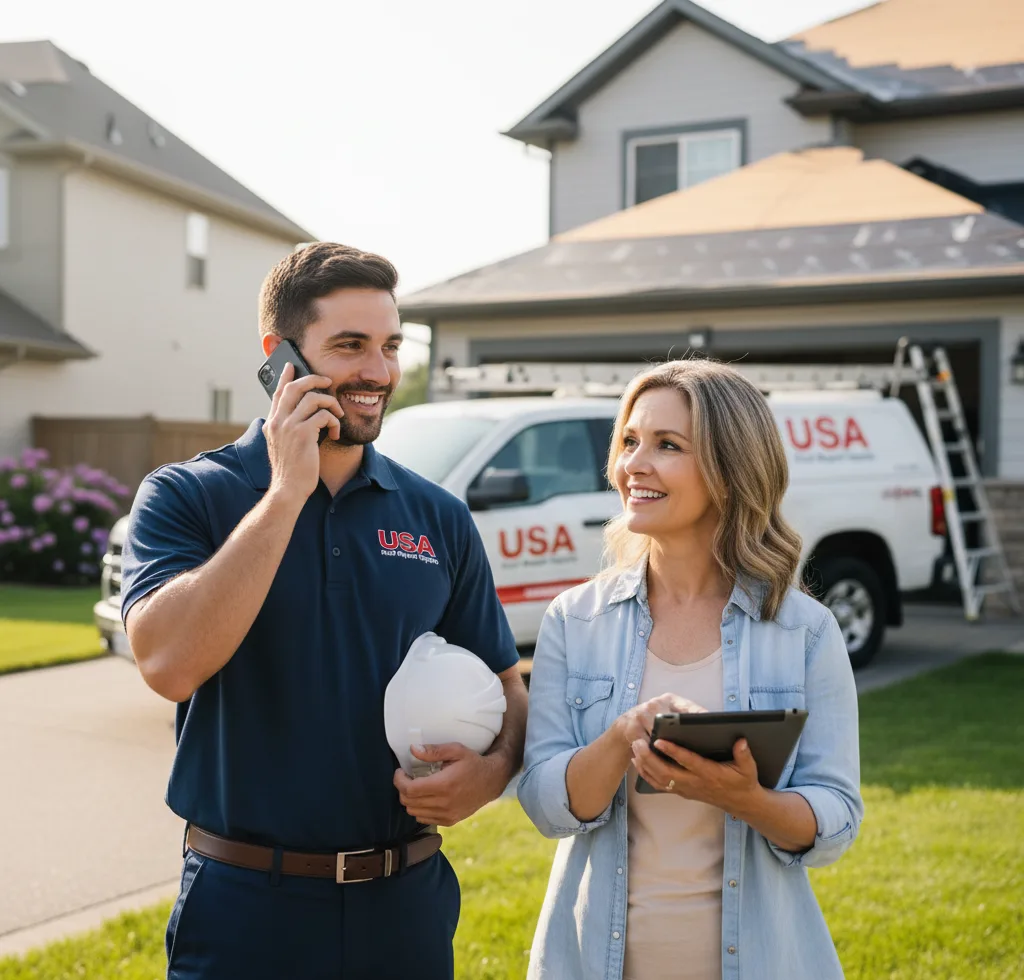USA Roof Repair Experts customer support in Berwick